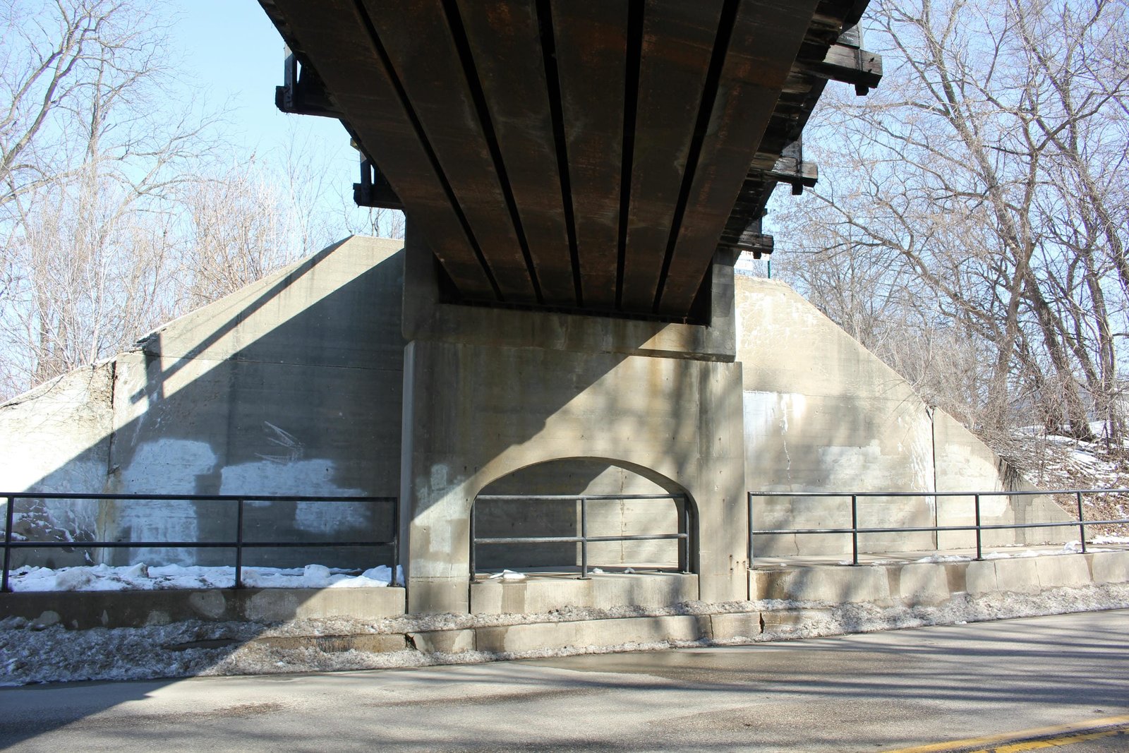 Under bridge